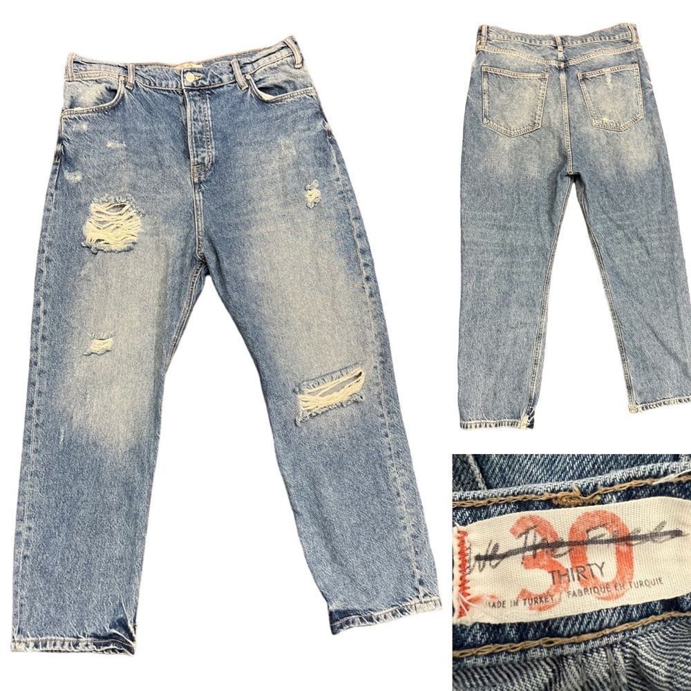 We The Free/Free People womens size 30 button fly distressed jeans